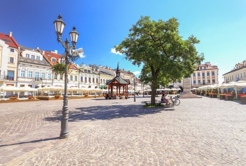 Fototapeta Plac miejski, miasto i Miasto