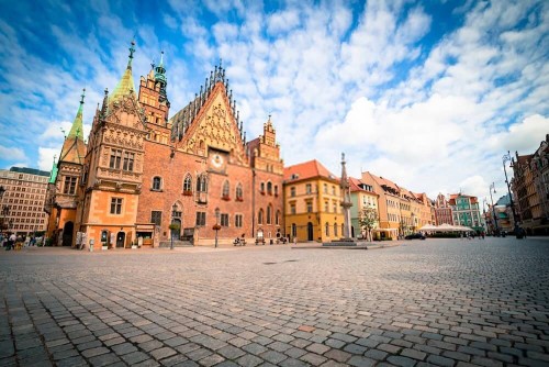 Fototapeta Stary rynkowy plac Wrocławia