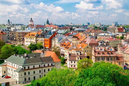Fototapeta Dachy domów