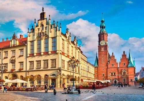 Fototapeta Ratusz na rynku we Wrocławiu