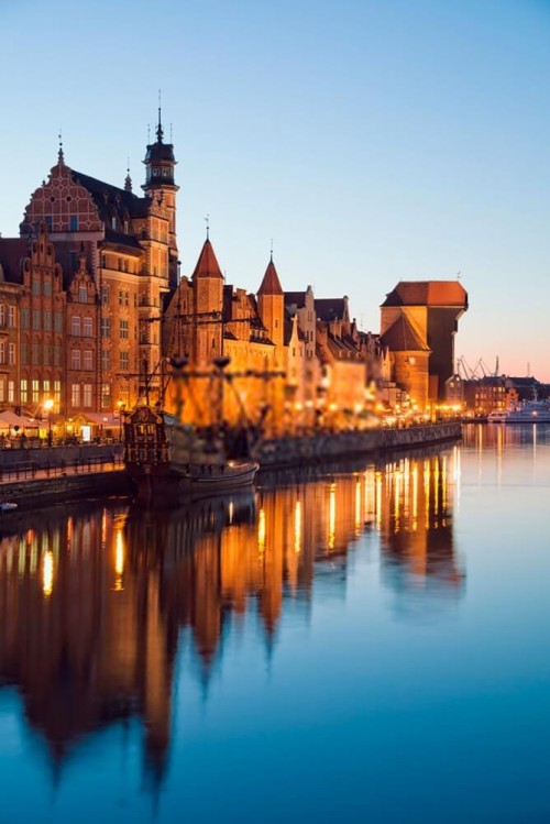 Fototapeta Gdańsk wieczorem