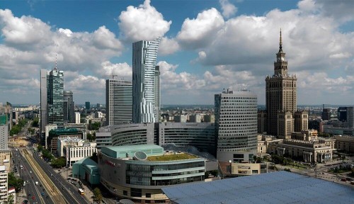 Fototapeta Widok na centrum Warszawy