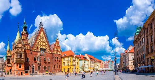 Fototapeta Chmary nad rynkowym placem