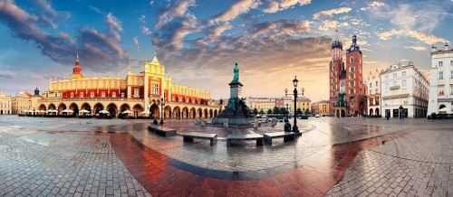 Fototapeta Panoramiczne zdjęcie placu