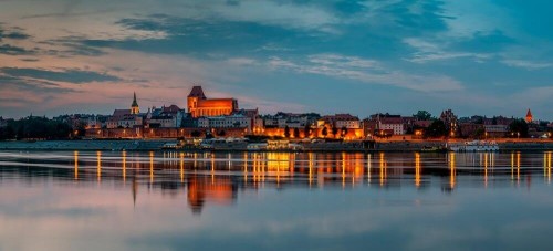 Fototapeta Widok Torunia z rzeki