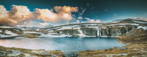 Fototapeta Naturalny krajobraz, Natura i zbiornik wodny