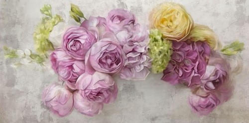 Fototapeta różowe akwarelowe peonie