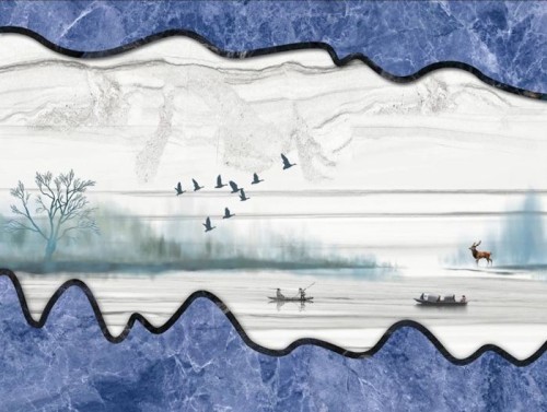 Fototapeta Niebieski, woda