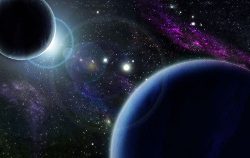 Fototapeta Przestrzeń kosmiczna, atmosfera i Natura