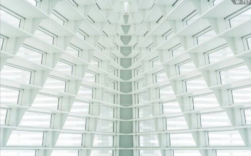 Fototapeta Biały, architektura i sufit
