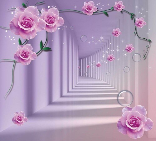 Fototapeta Liliowy tunel 