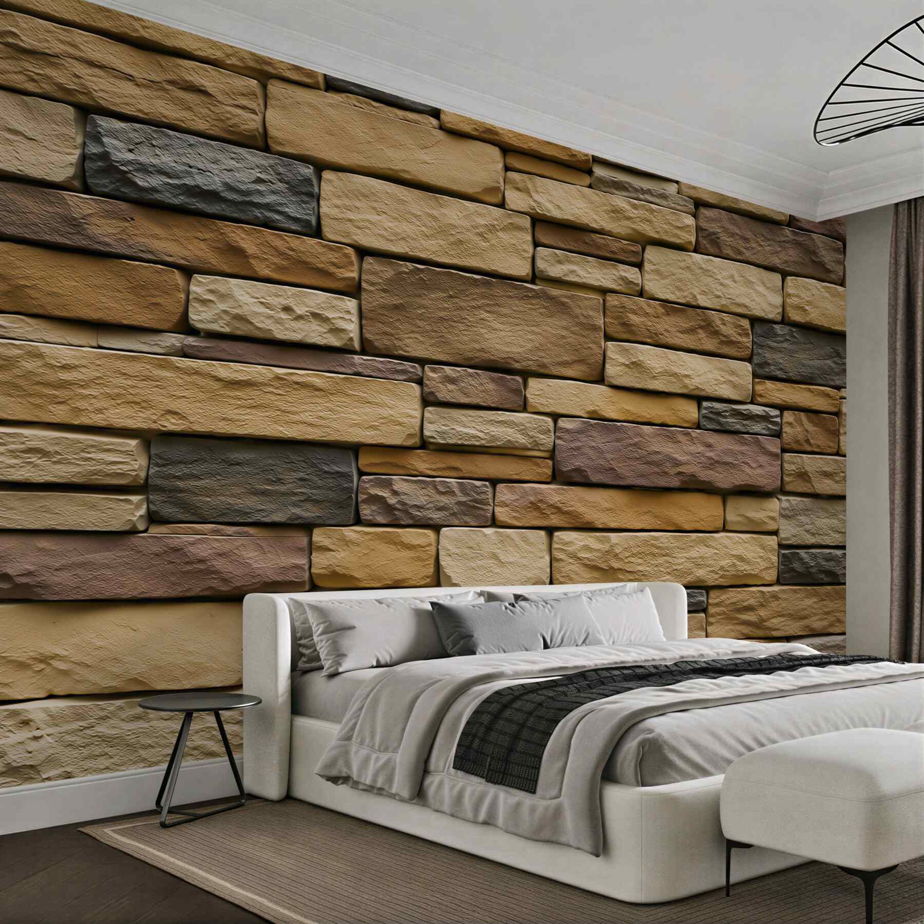Fototapeta cztery odcienie brązowego kamienia?v23