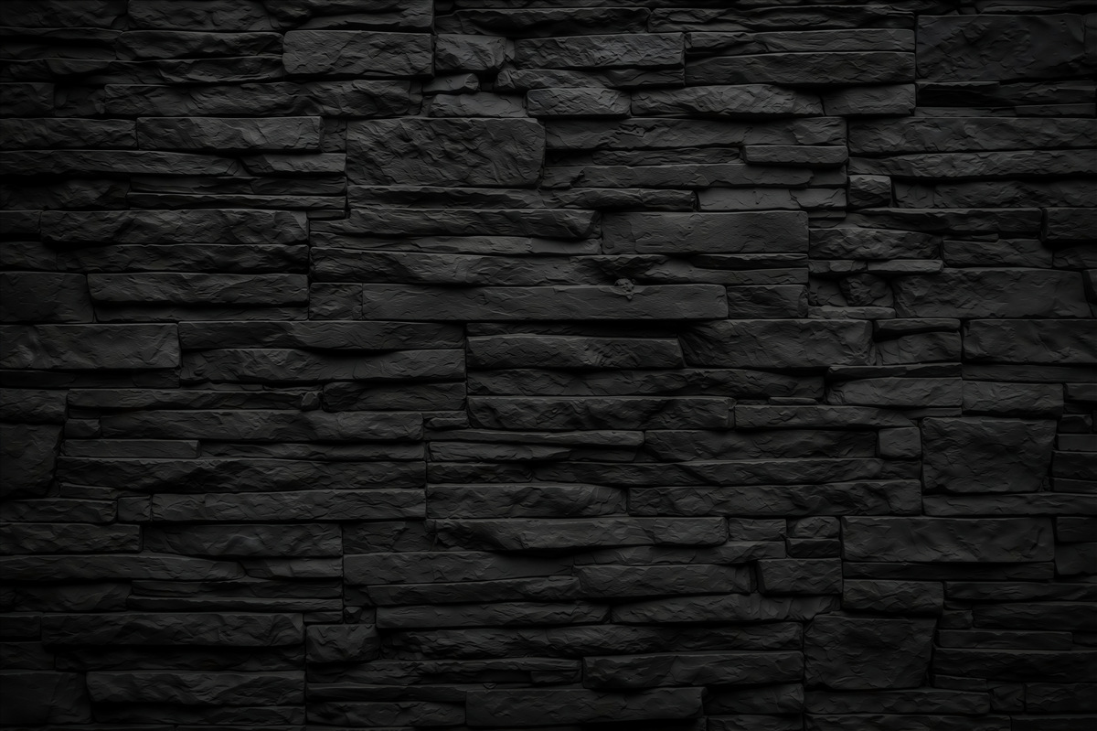 Fototapeta czarny kamienny mur