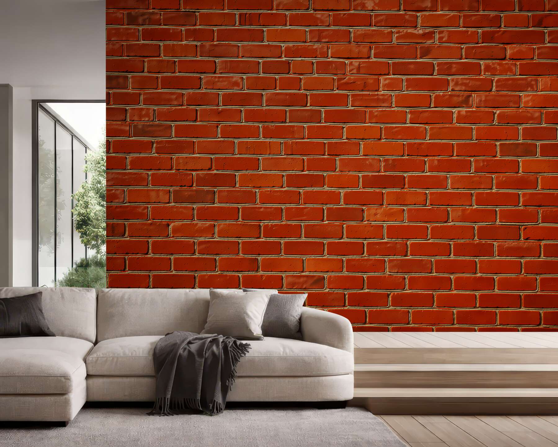 Fototapeta ciemnoczerwony mur z cegły?v23