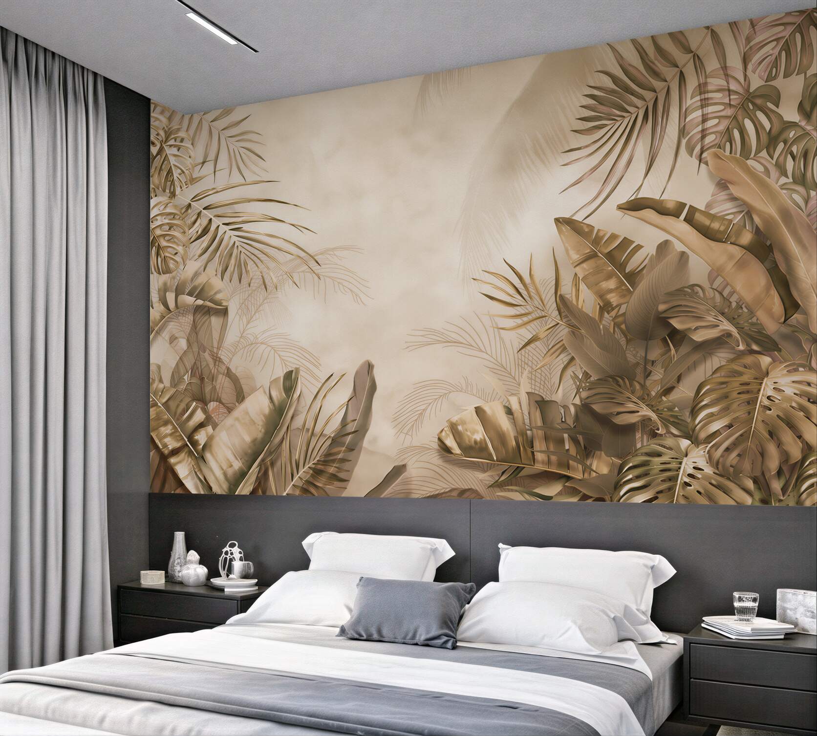 Fototapeta palma i monstera w dżungli?v23