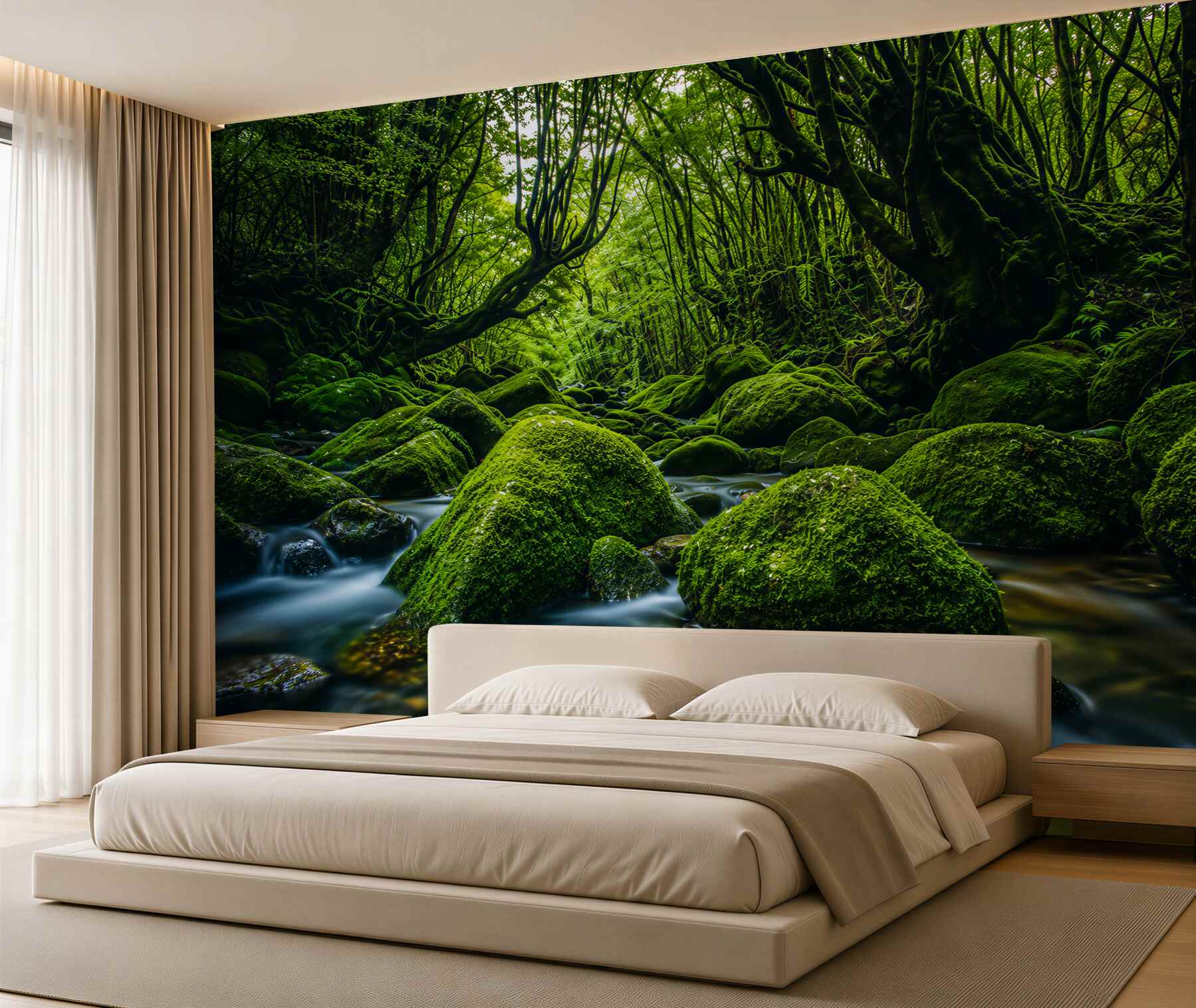 Fototapeta śpiący las w pobliżu wodospadu?v23