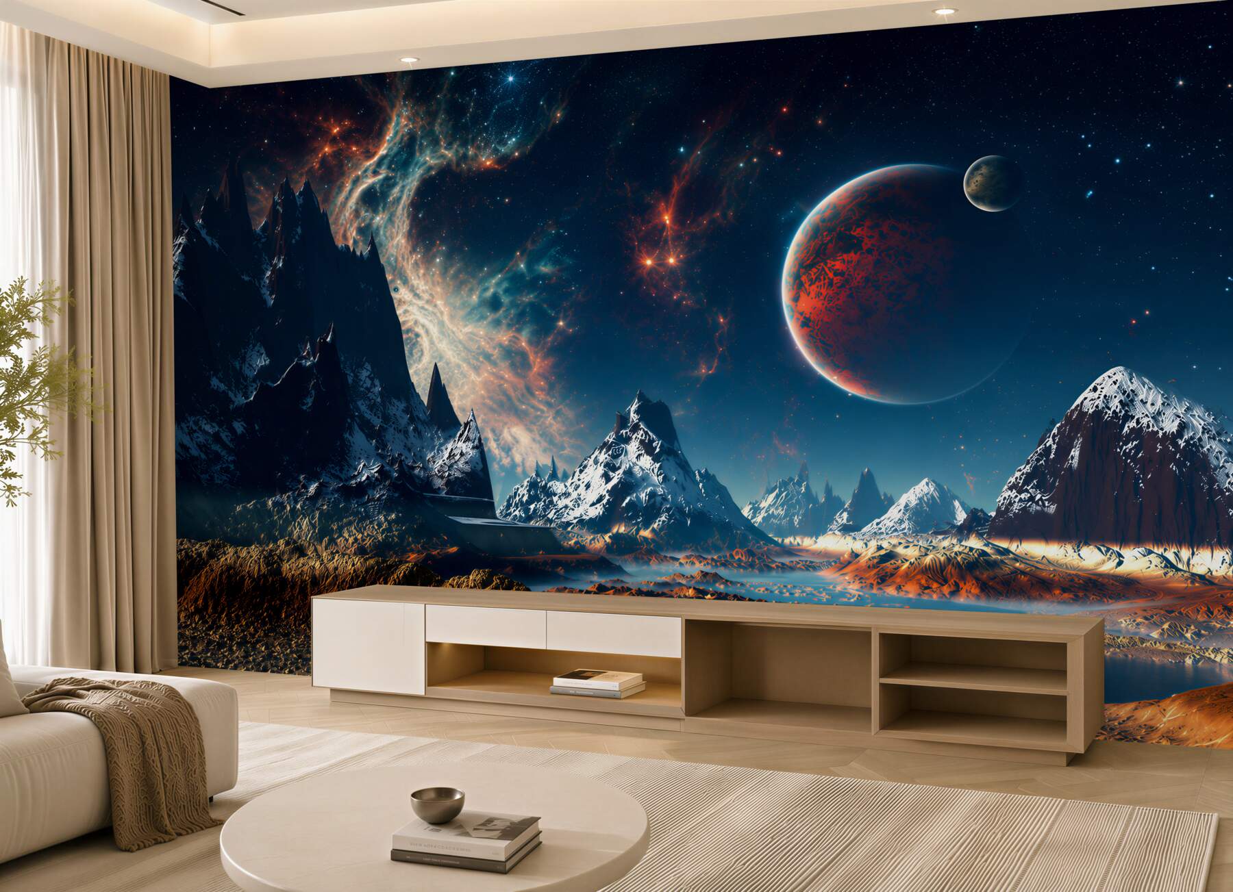 Fototapeta powierzchni planety science fiction?v23