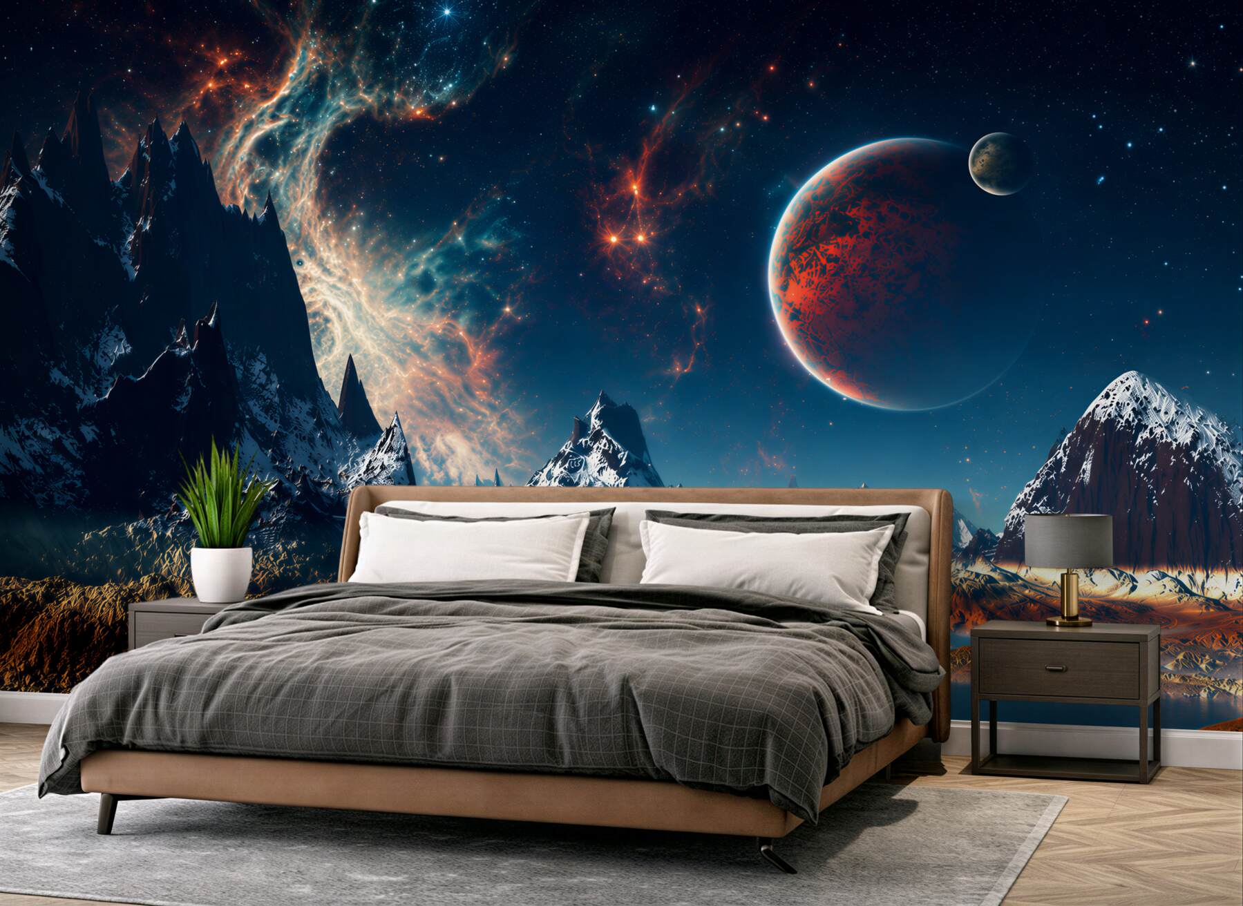 Fototapeta powierzchni planety science fiction?v23