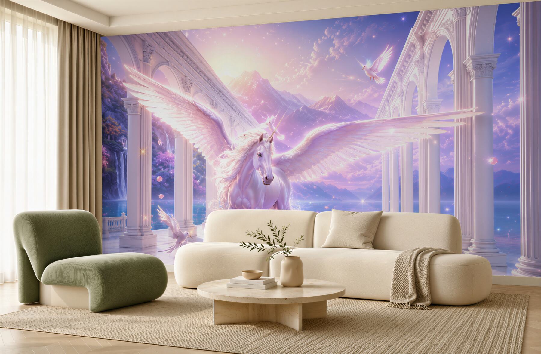 Fototapeta latający jednorożec fantasy?v23