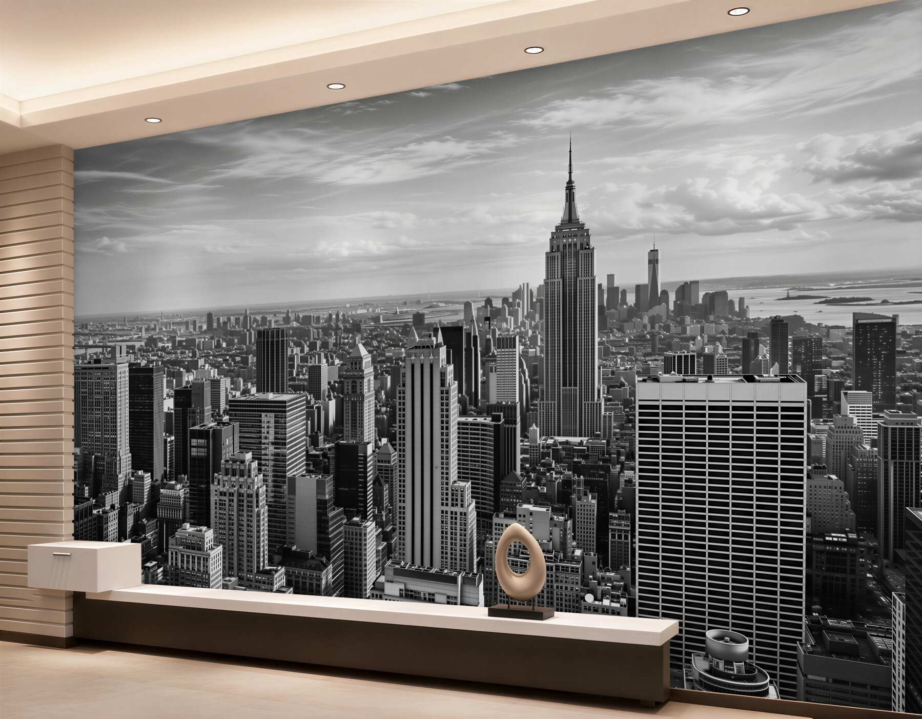 Fototapeta retro panorama Manhattanu