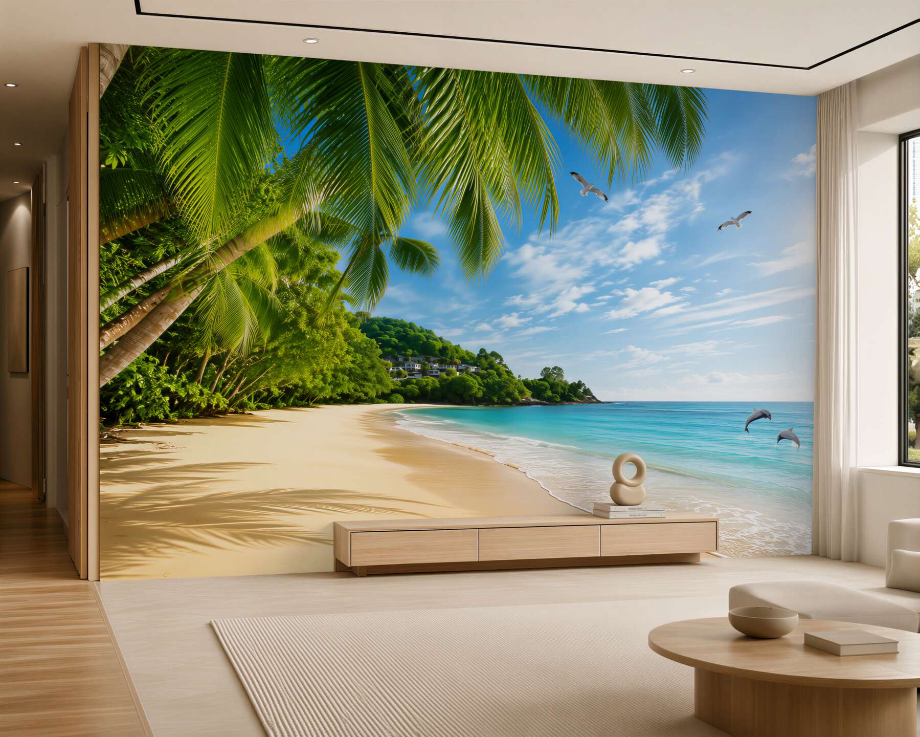 Fototapeta piaszczysta plaża na bezludnej wyspie