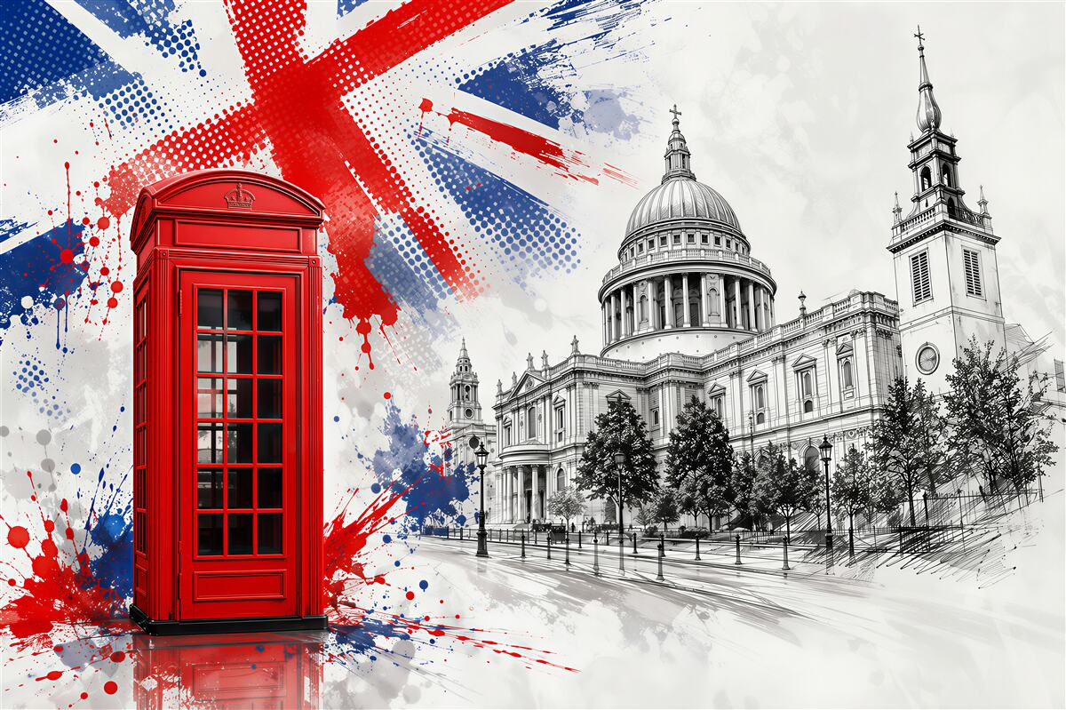 Fototapeta błyszcząca wizytówka Londynu