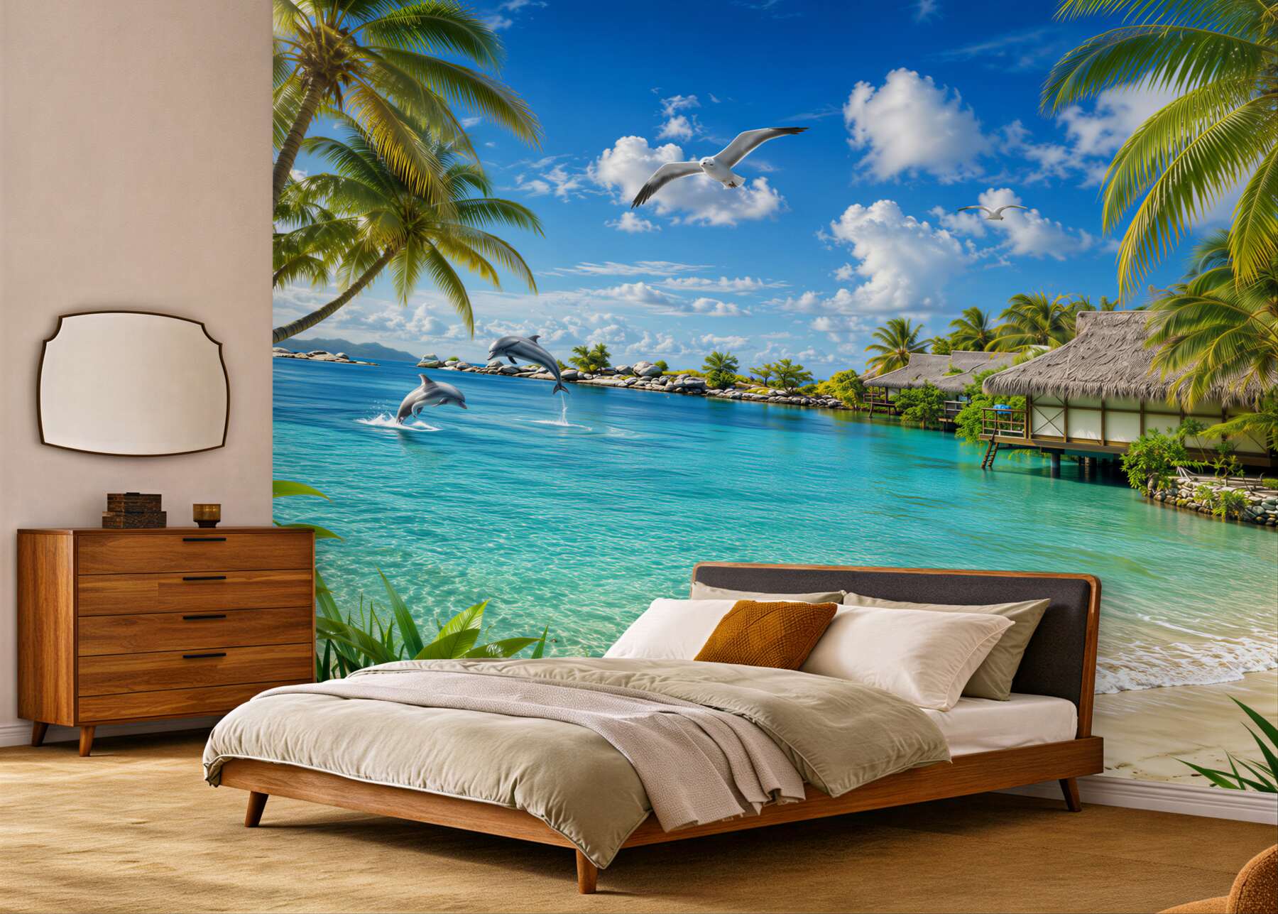 Fototapeta letni bungalow na plaży?v23