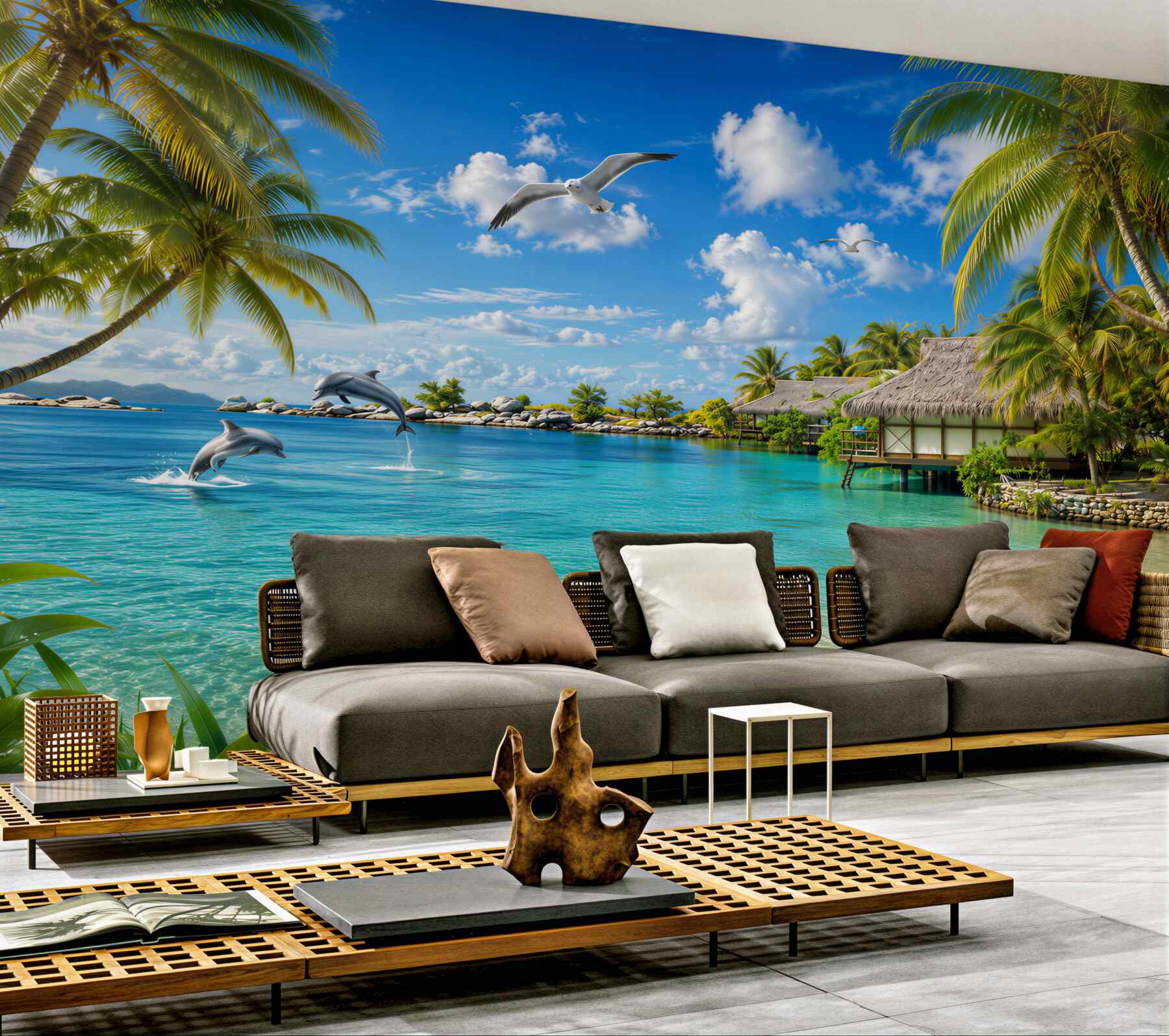 Fototapeta letni bungalow na plaży?v23