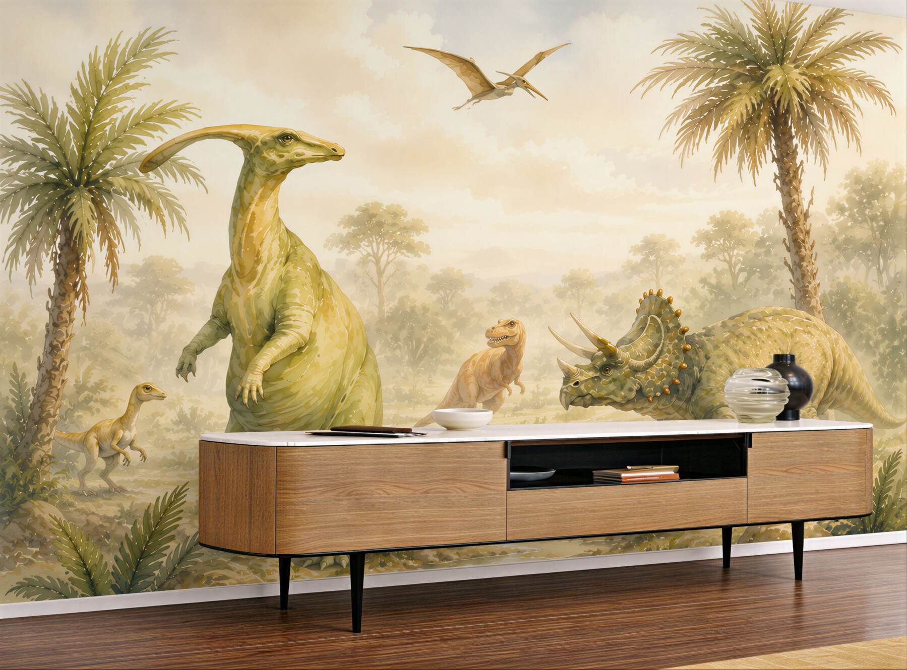 Fototapeta świat dinozaurów