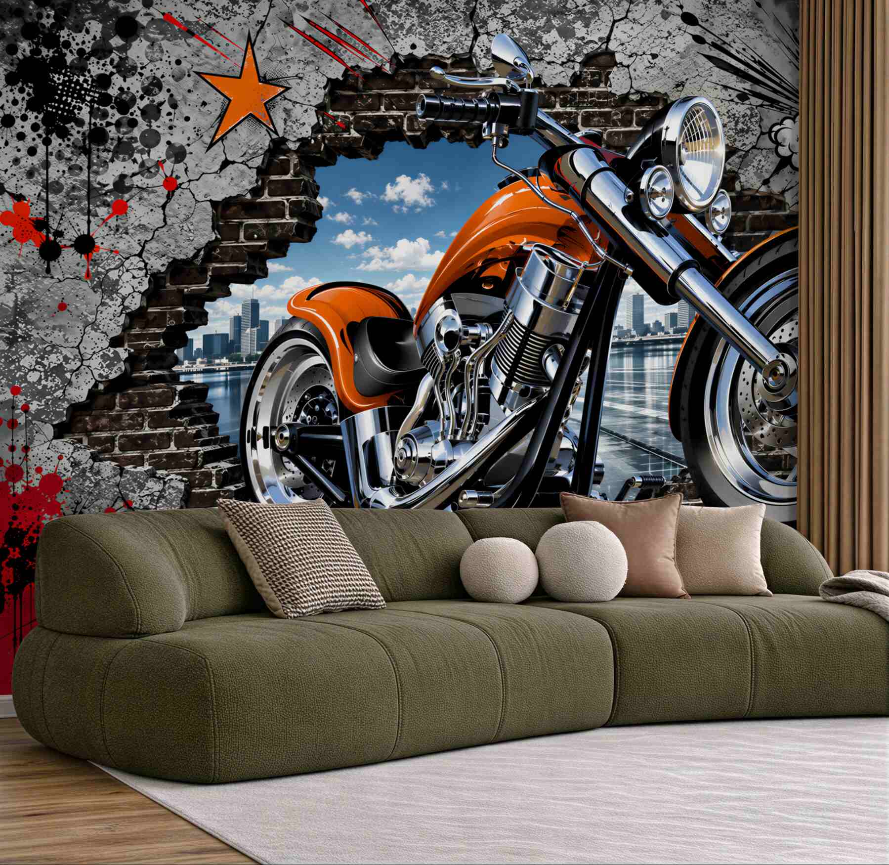 Fototapeta graffiti na motocyklu?v23