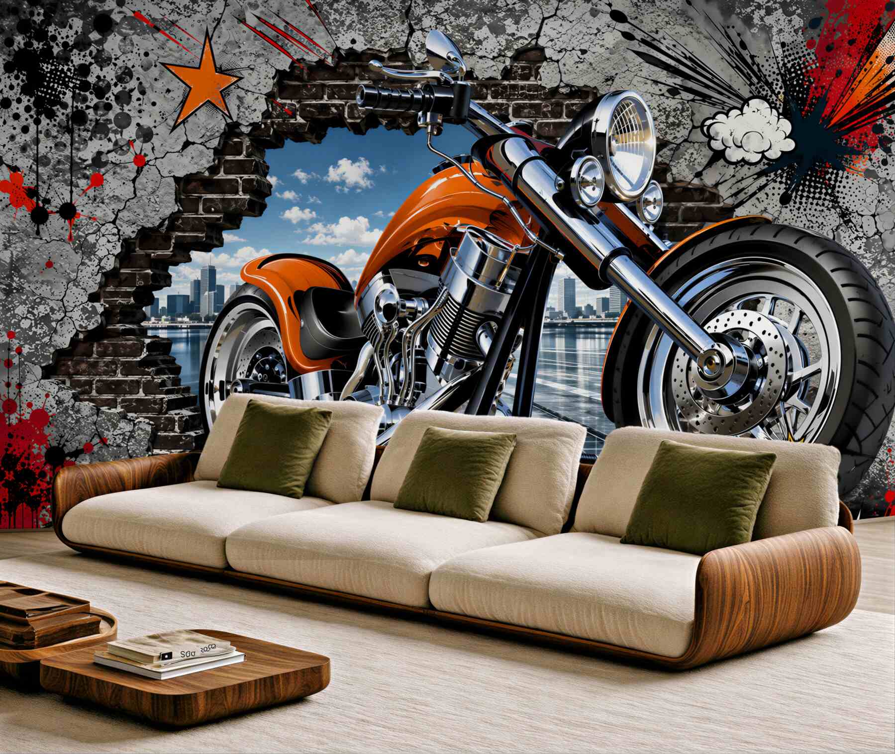 Fototapeta graffiti na motocyklu?v23