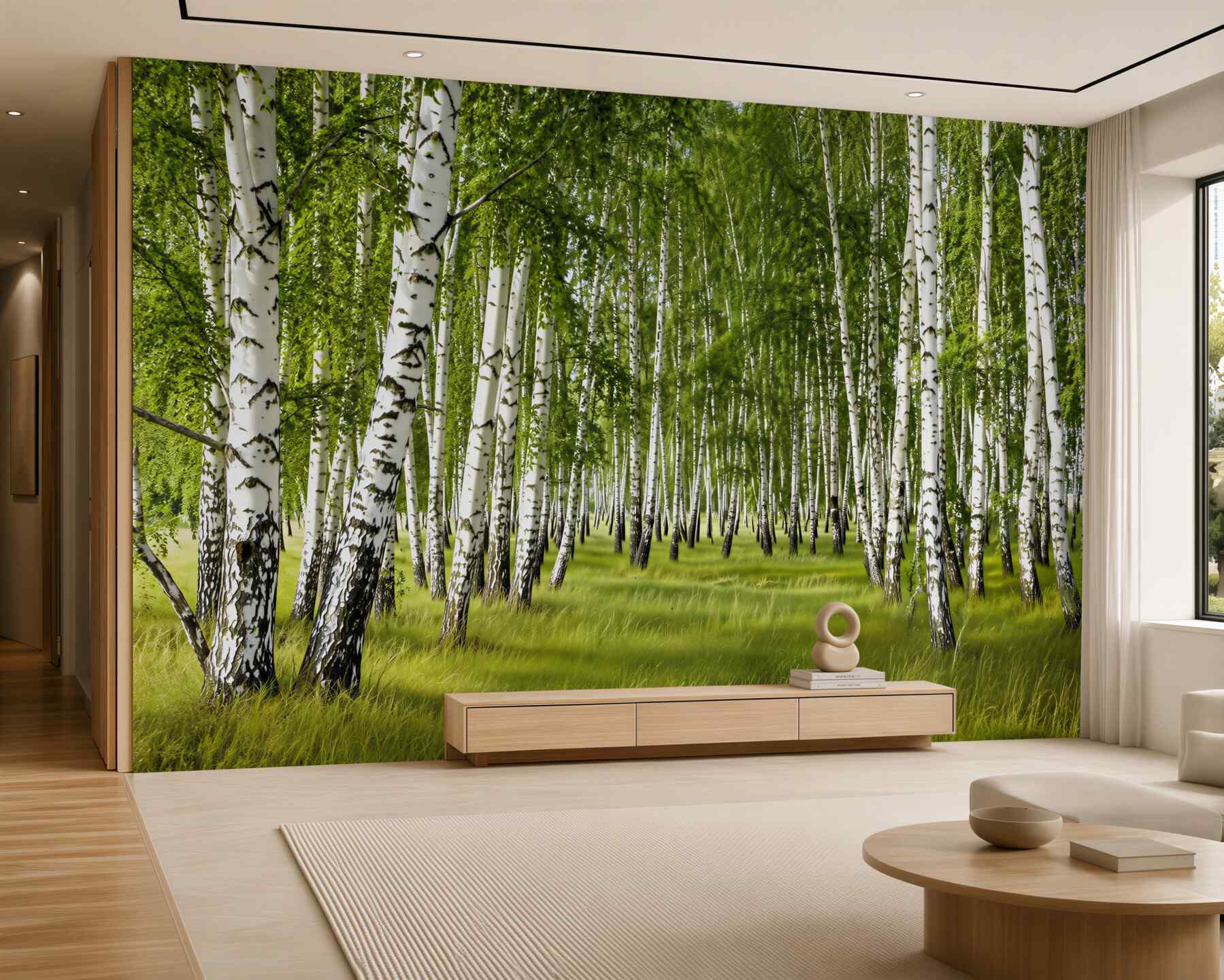 Fototapeta Brzozowy gaj