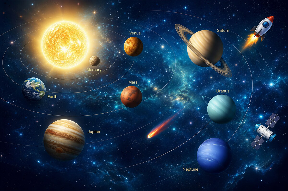 Fototapeta Planety w kosmosie