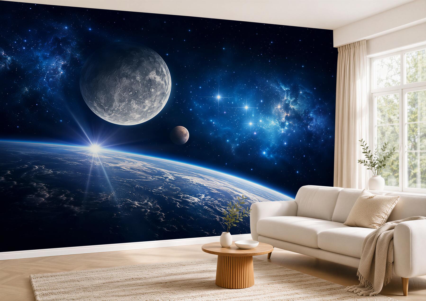 Fototapeta Przestrzeń kosmiczna, niebo i atmosfera