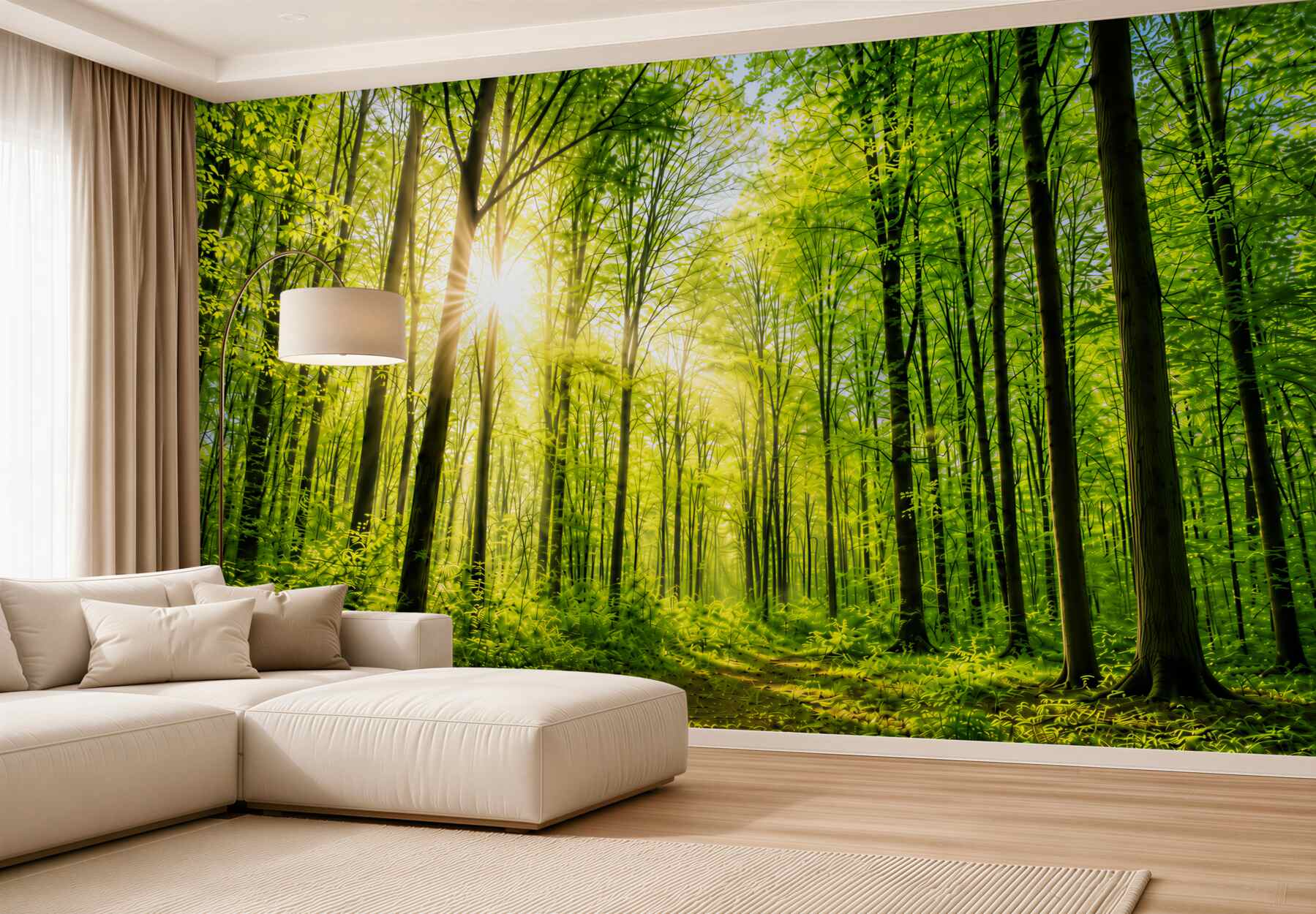 Fototapeta słoneczny las