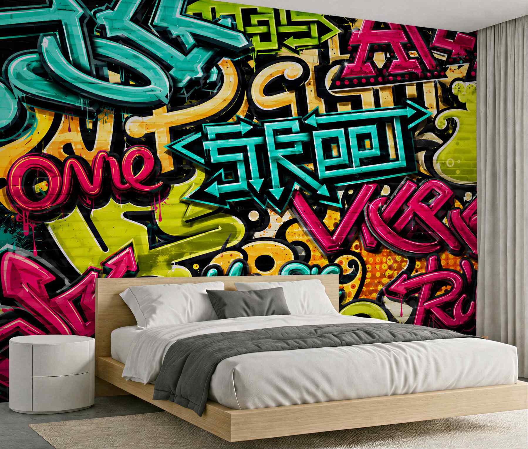 Fototapeta litery w stylu graffiti