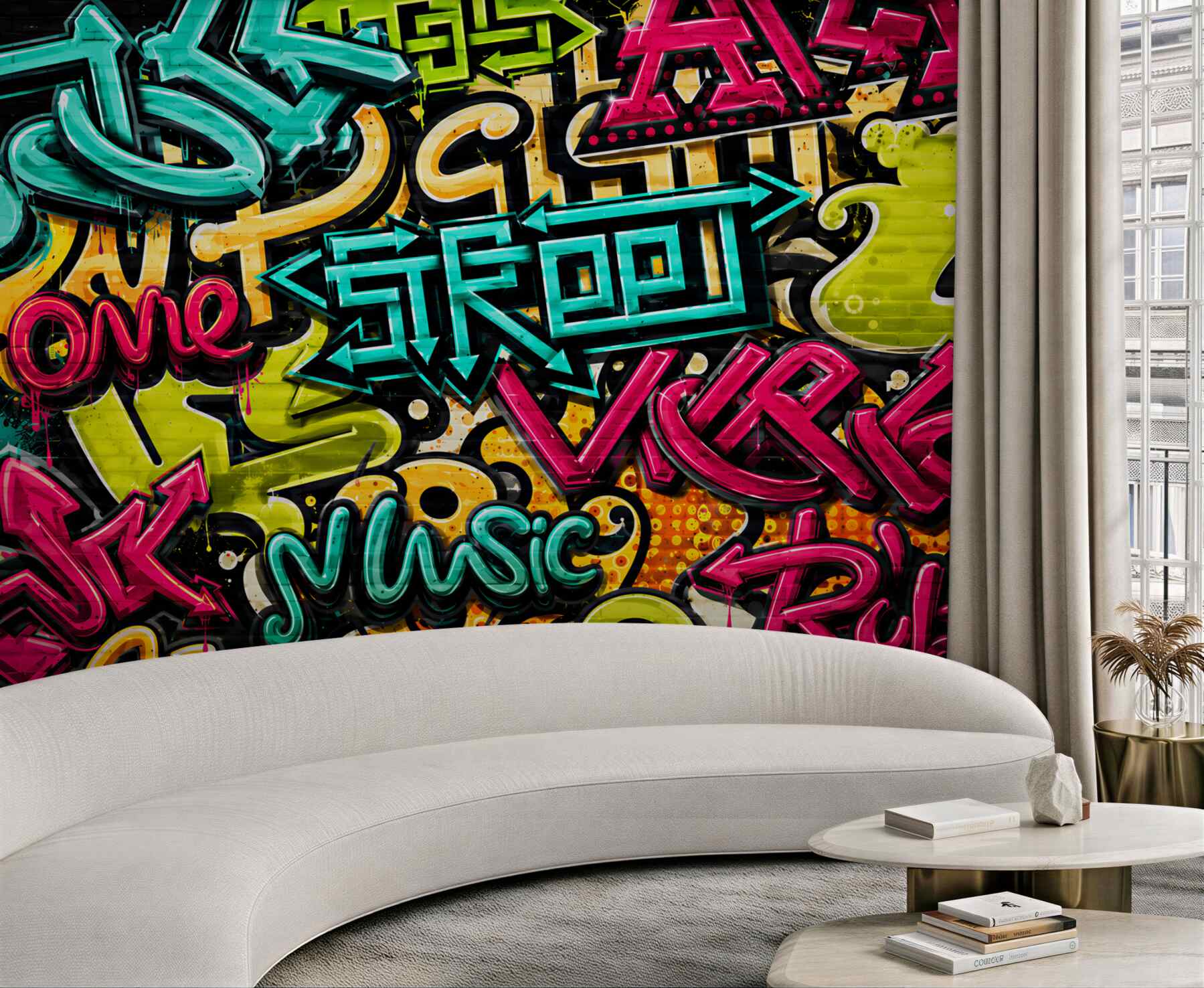 Fototapeta litery w stylu graffiti?v23