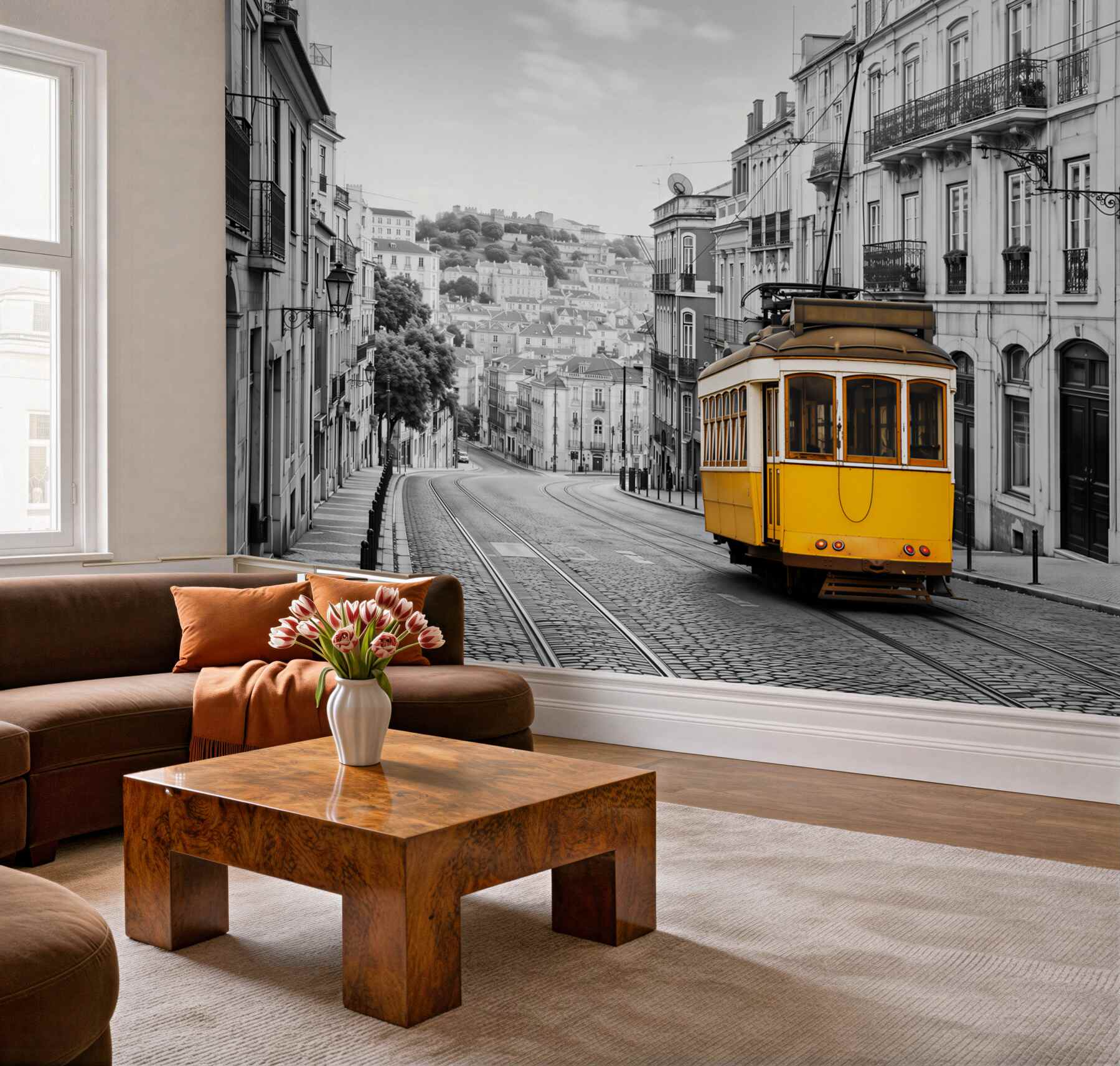 Fototapeta żółty tramwaj na zboczach San Francisco?v23