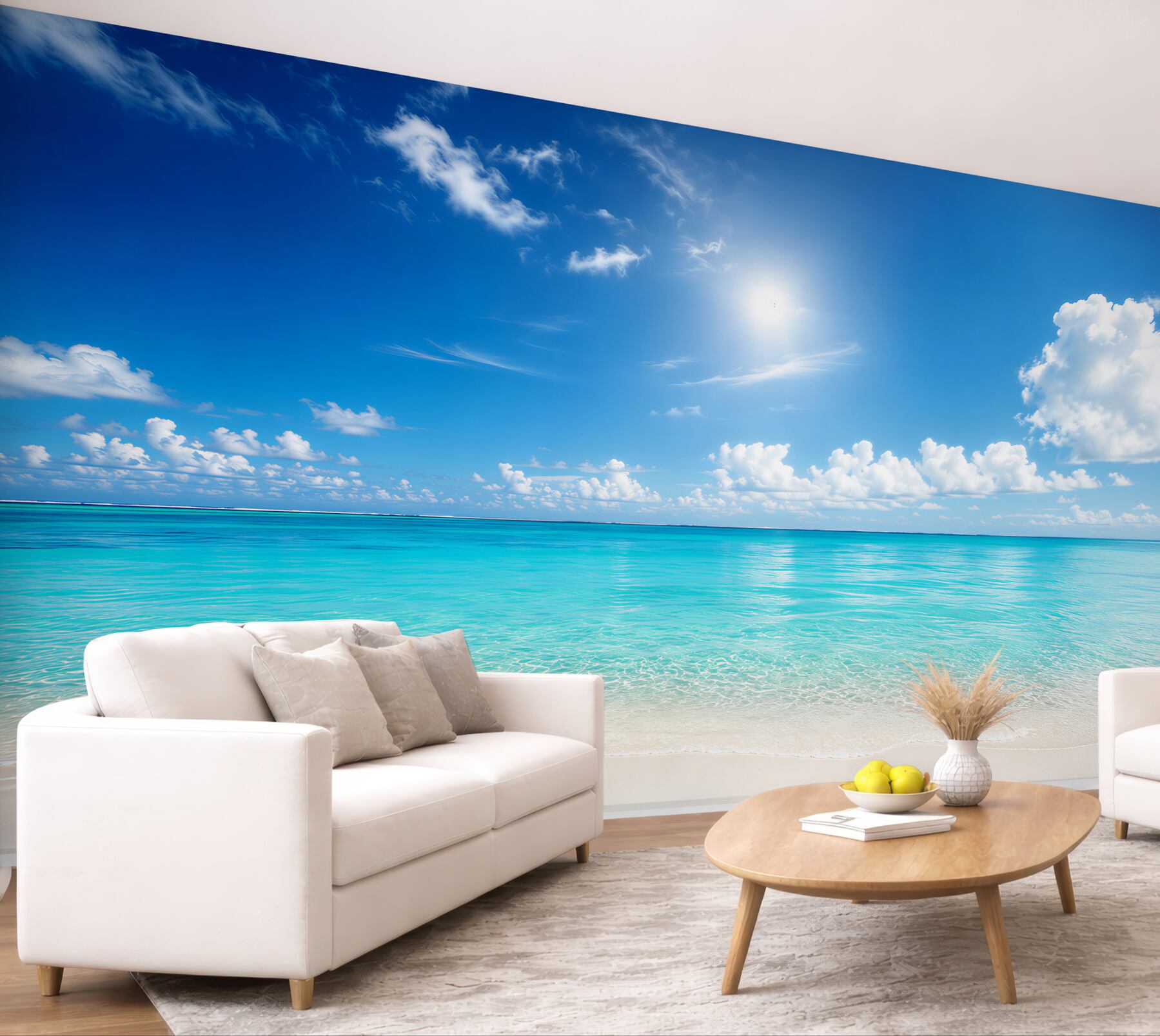 Fototapeta spokojna woda w pobliżu piaszczystej plaży?v23