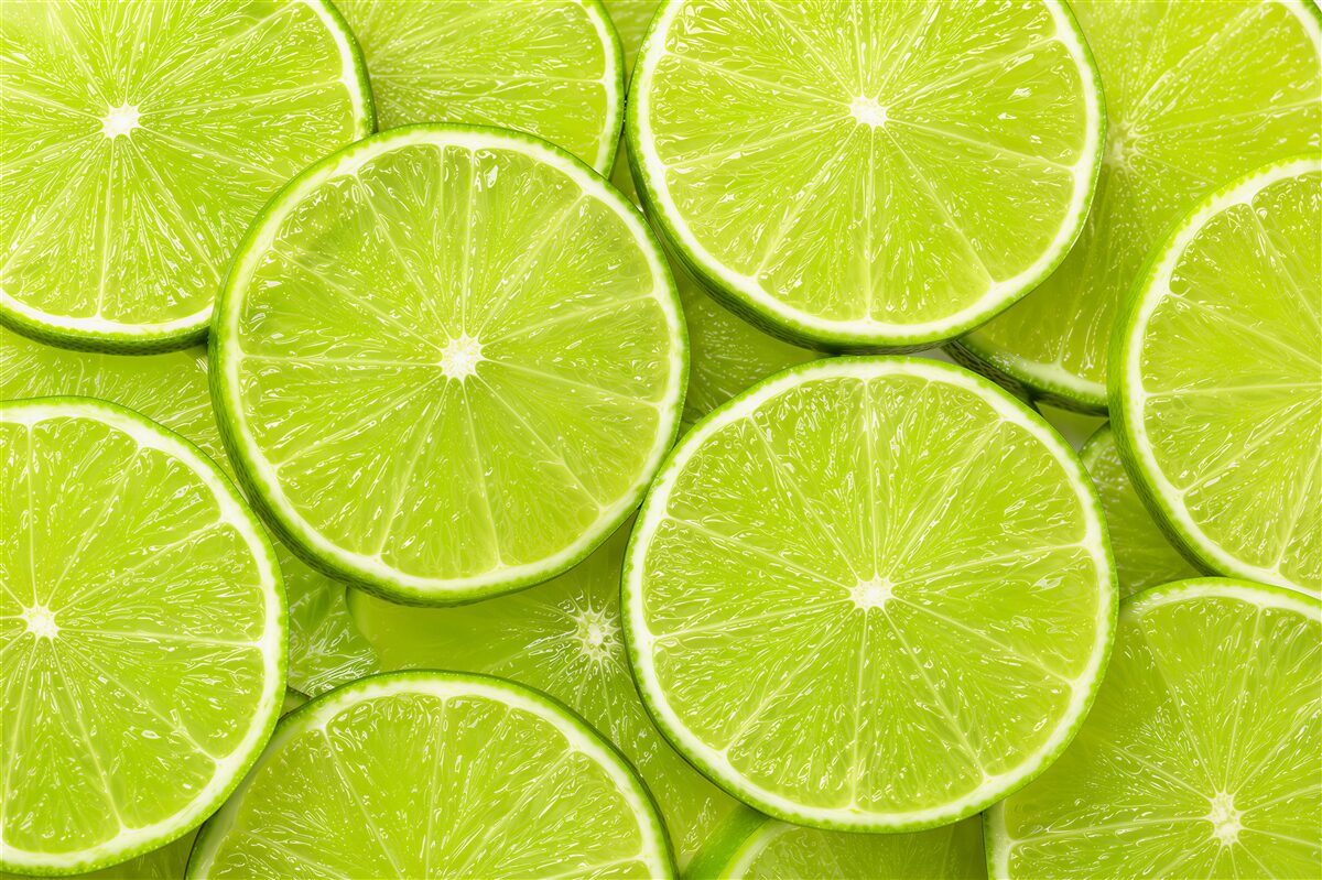 Fototapeta plasterki dojrzałej limonki