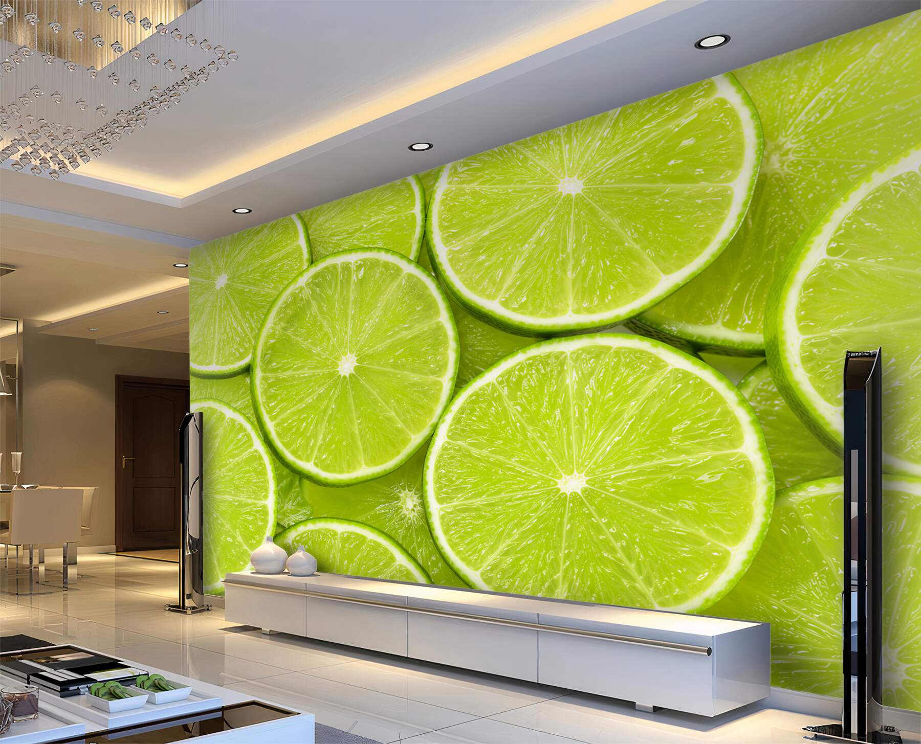 Fototapeta plasterki dojrzałej limonki?v23