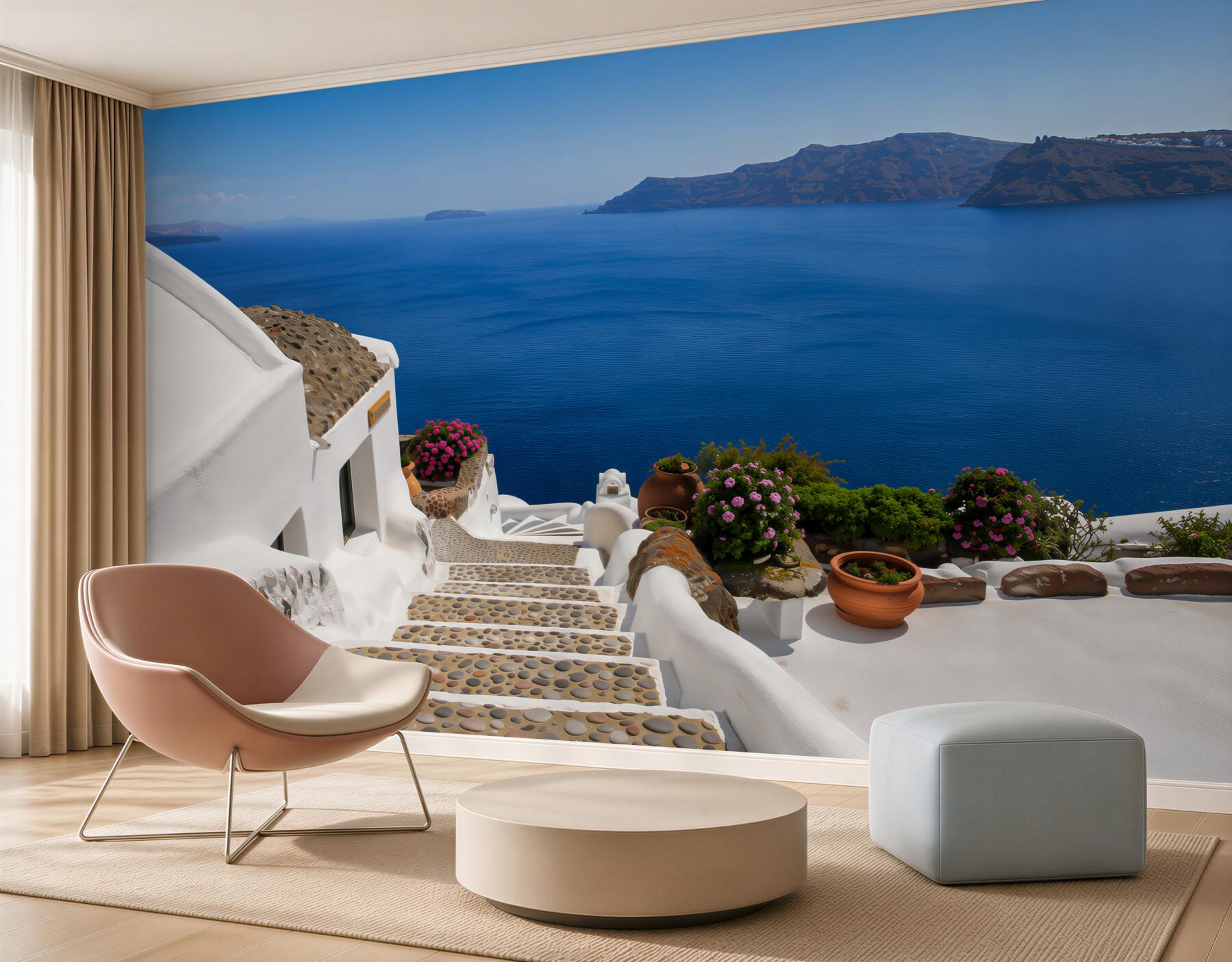 Fototapeta kroki do morza i nabrzeża Grecia