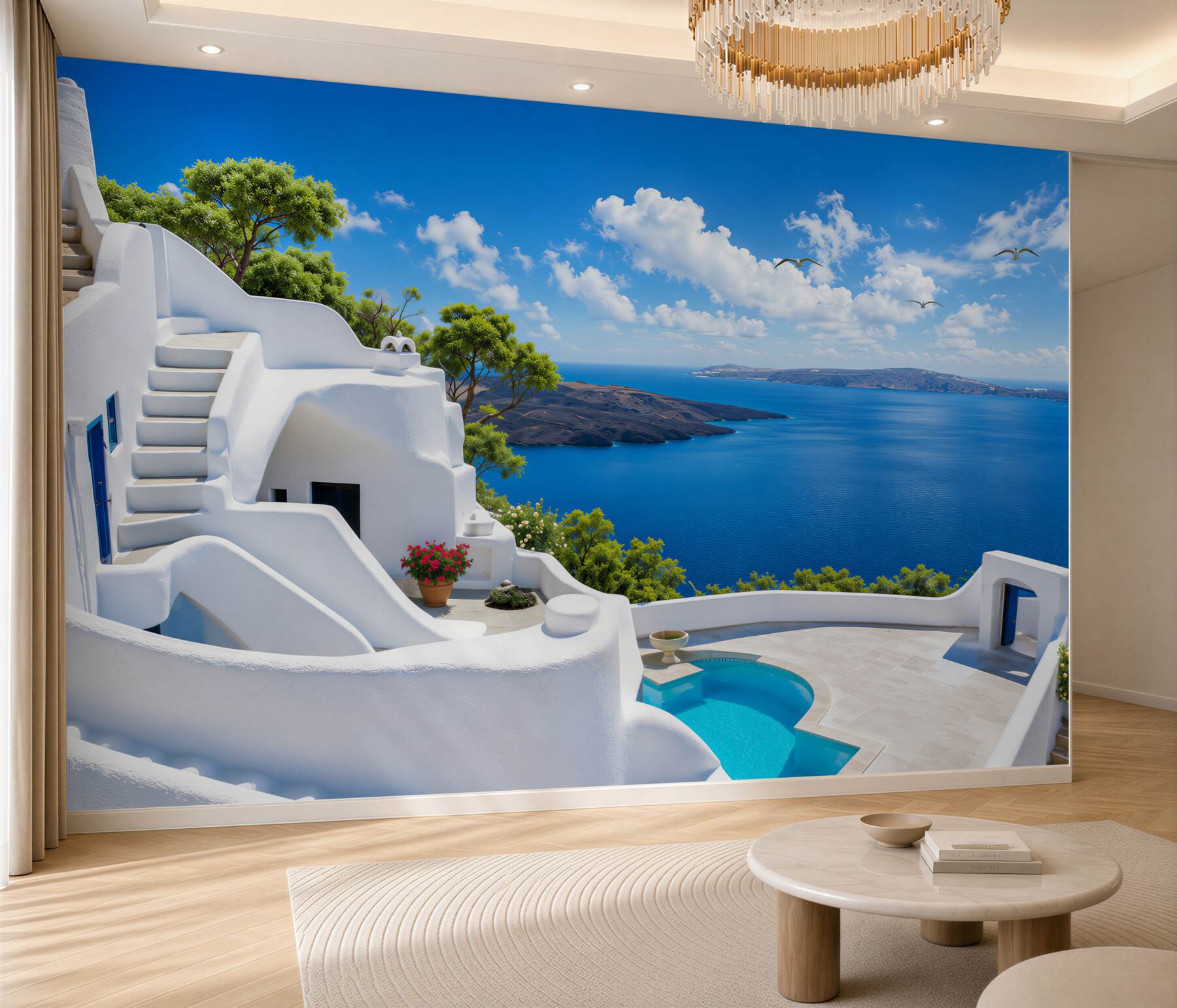 Fototapeta grecka wyspa santorini