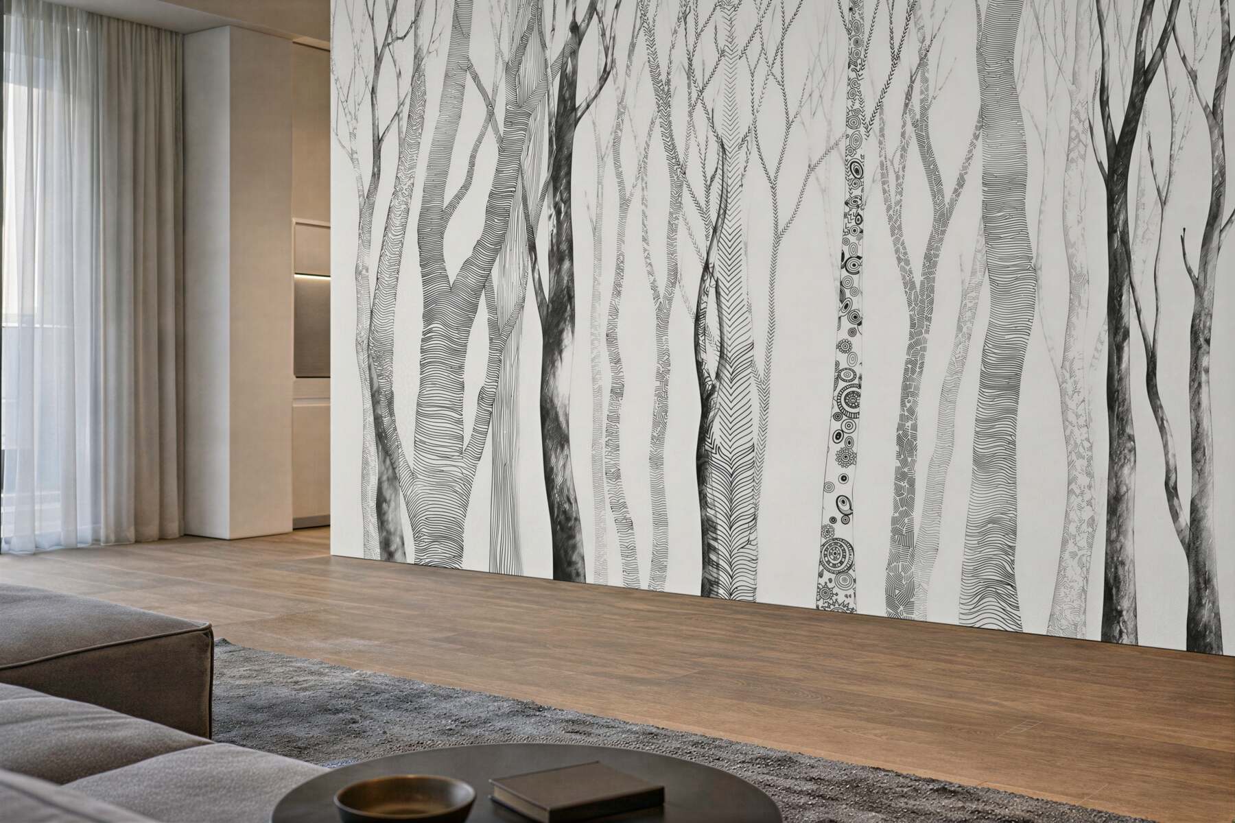 Fototapeta wzór lasu brzozowego?v23