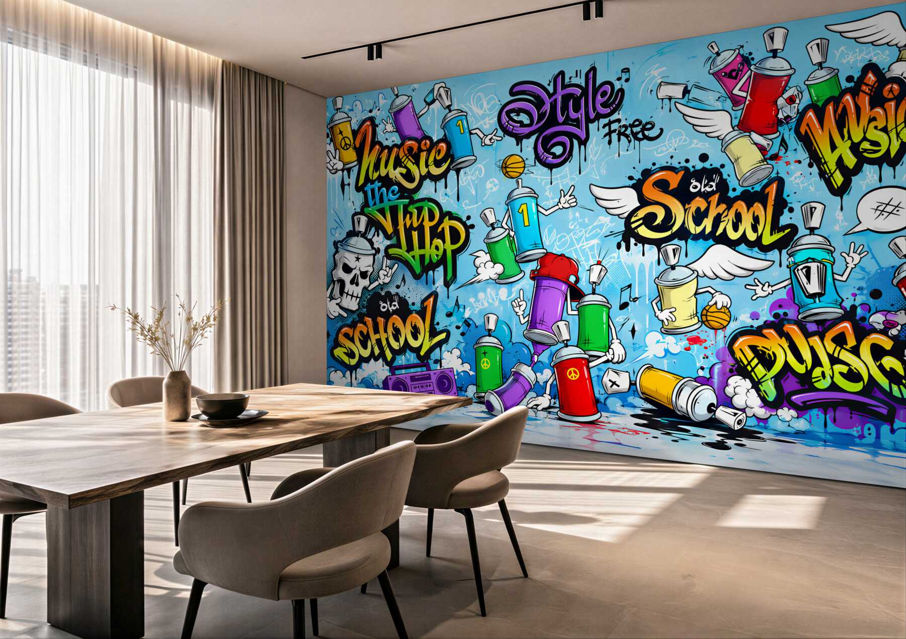 Fototapeta wielokolorowe wszelkiego rodzaju graffiti?v23
