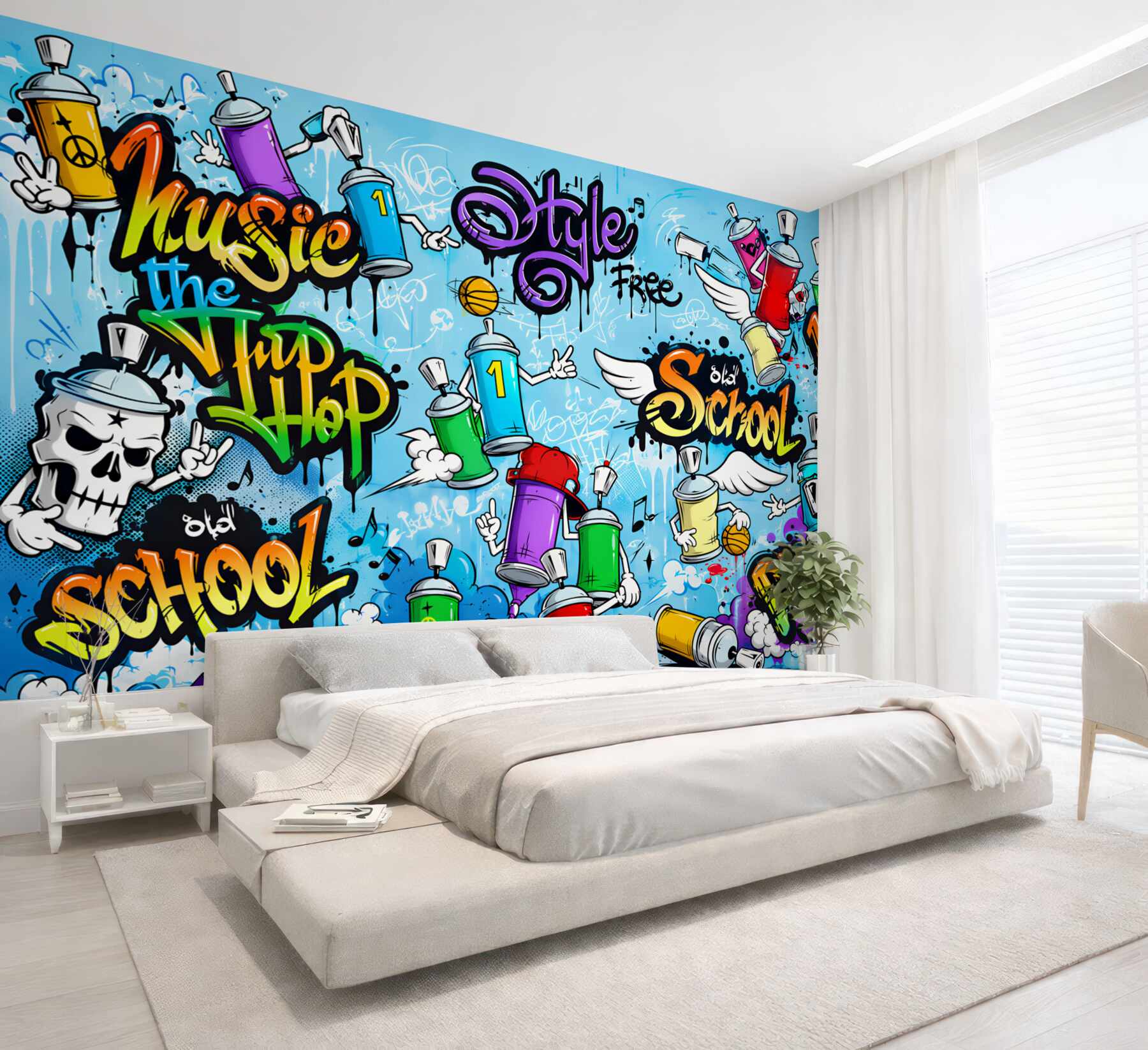 Fototapeta wielokolorowe wszelkiego rodzaju graffiti?v23