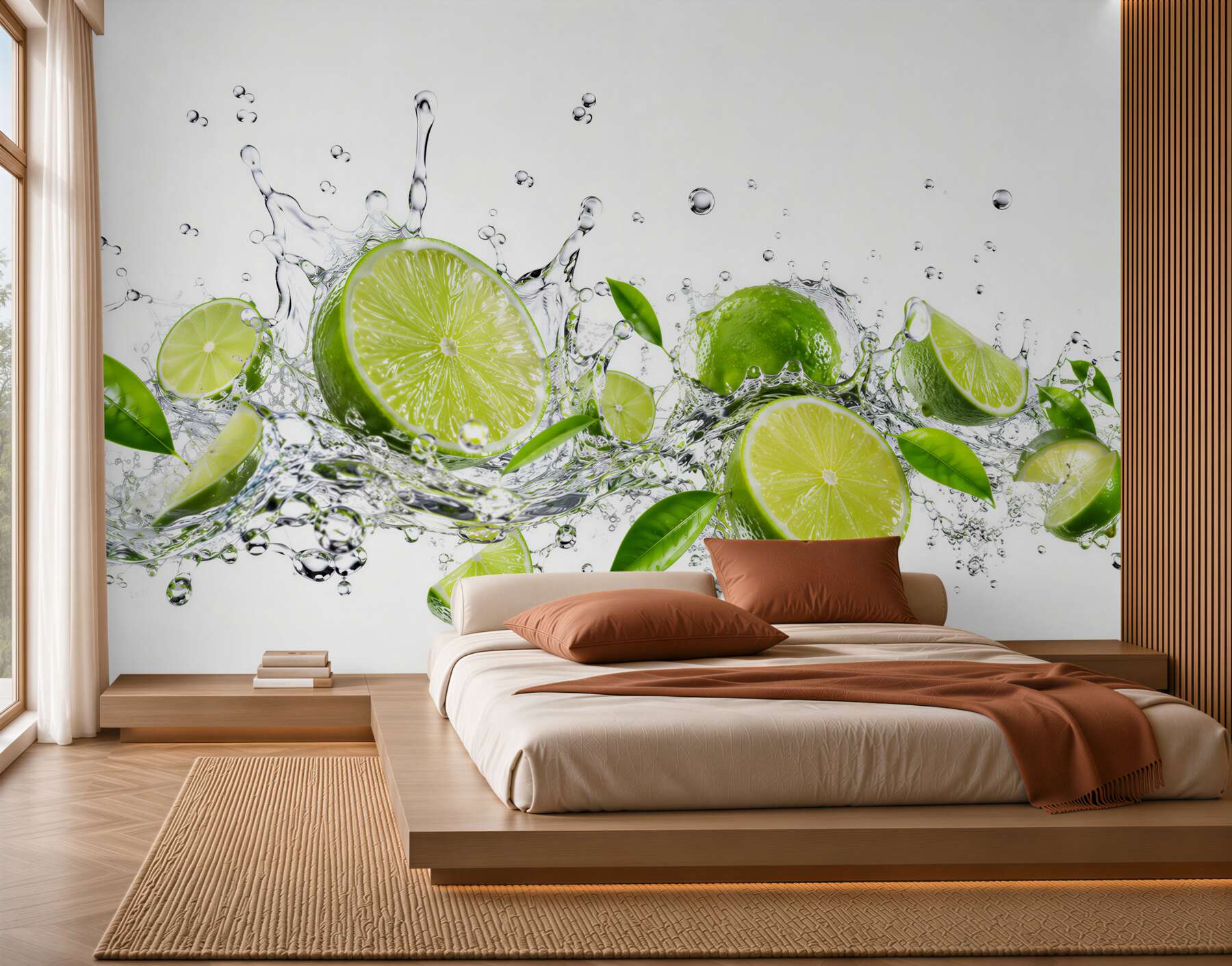 Fototapeta Pokrój limonki w wodzie?v23