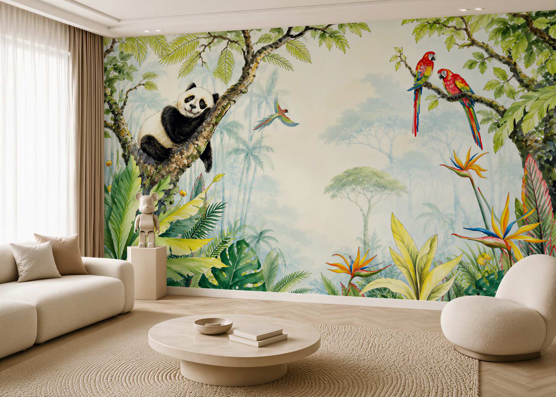 Fototapeta Panda odpoczywa na drzewie?v23