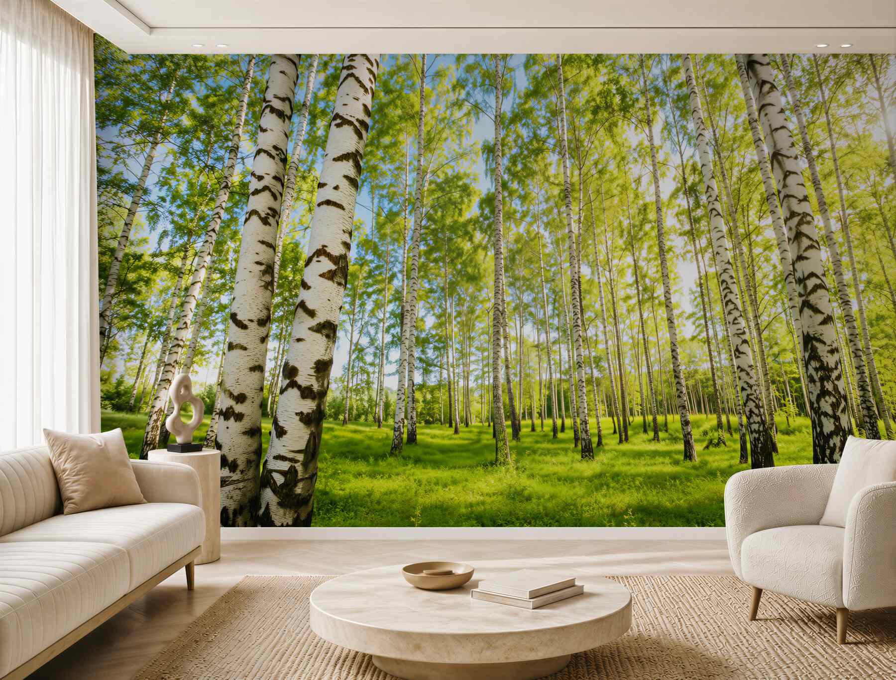 Fototapeta Cienka brzozowa lato