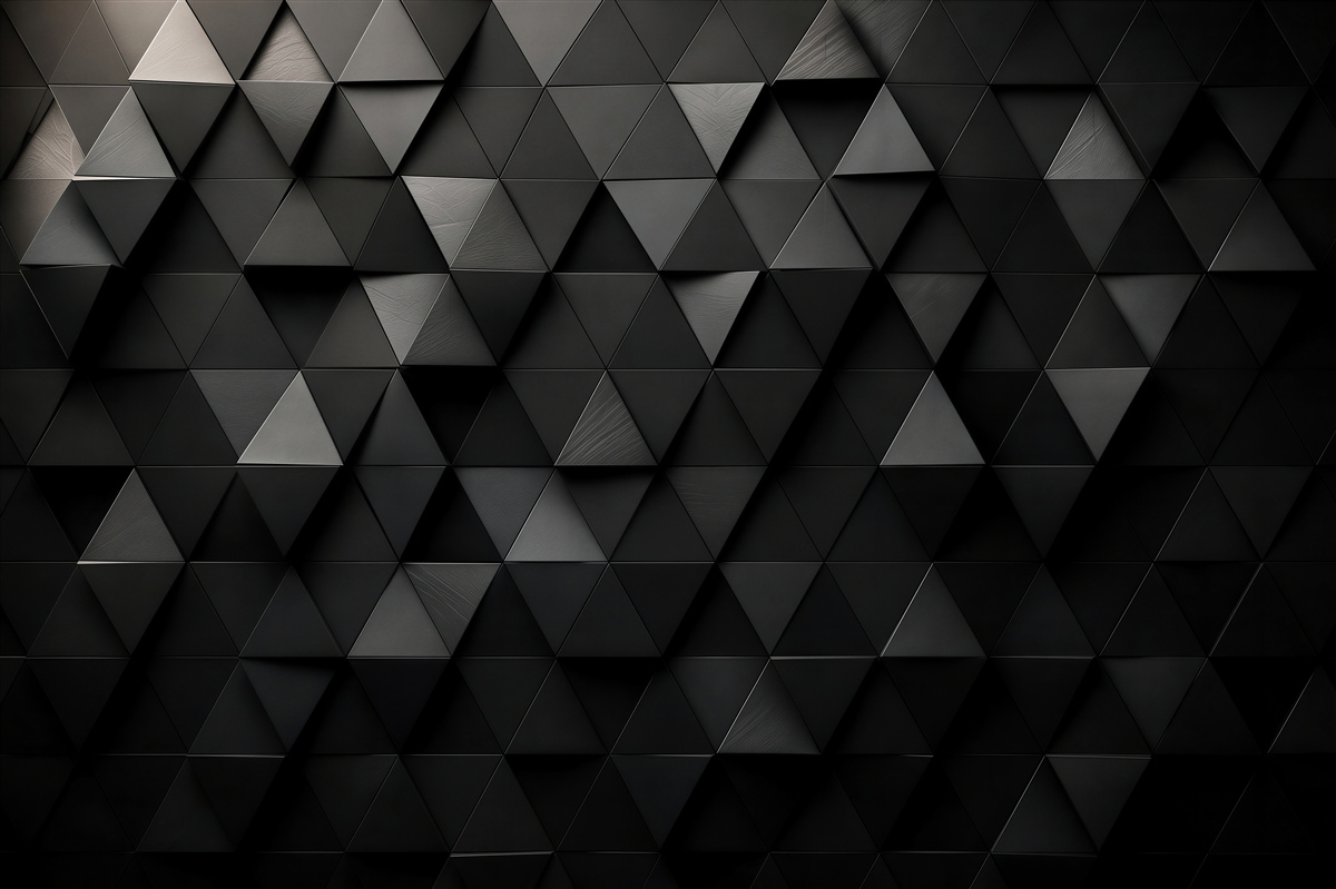 Fototapeta geometryczne trójkąty 3D szare nowoczesne do biura